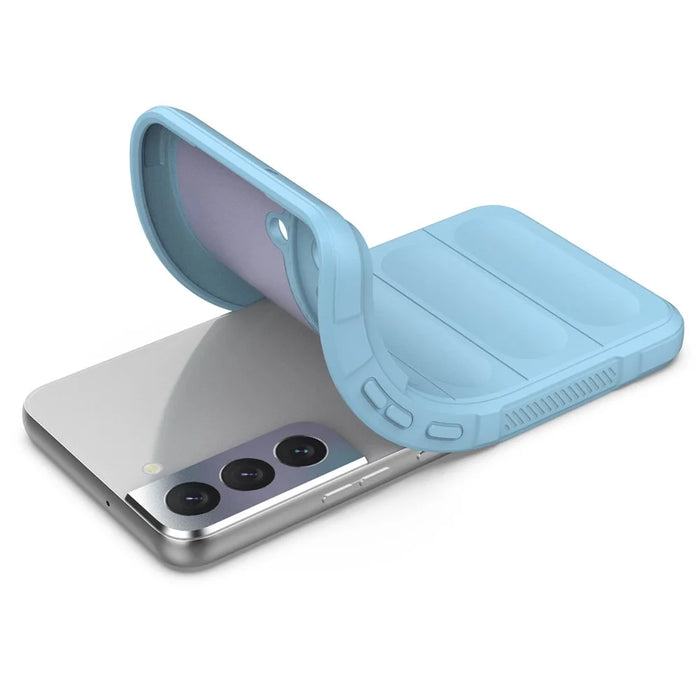 Anti-fall Case for Samsung Galaxy S22 5G Shockproof Rugged Back Cover Soft TPU Phone Shell - Baby Blue - 3