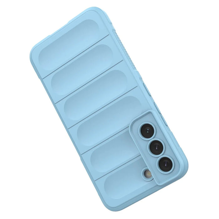 Anti-fall Case for Samsung Galaxy S22 5G Shockproof Rugged Back Cover Soft TPU Phone Shell - Baby Blue - 5