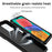 for Samsung Galaxy M33 5G (Global Version) Ring Kickstand Phone Case Anti-fall Protection Hard PC + TPU Shell with Slide Camera Protection Cover - Black - 4