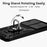 for Samsung Galaxy M33 5G (Global Version) Ring Kickstand Phone Case Anti-fall Protection Hard PC + TPU Shell with Slide Camera Protection Cover - Black - 6