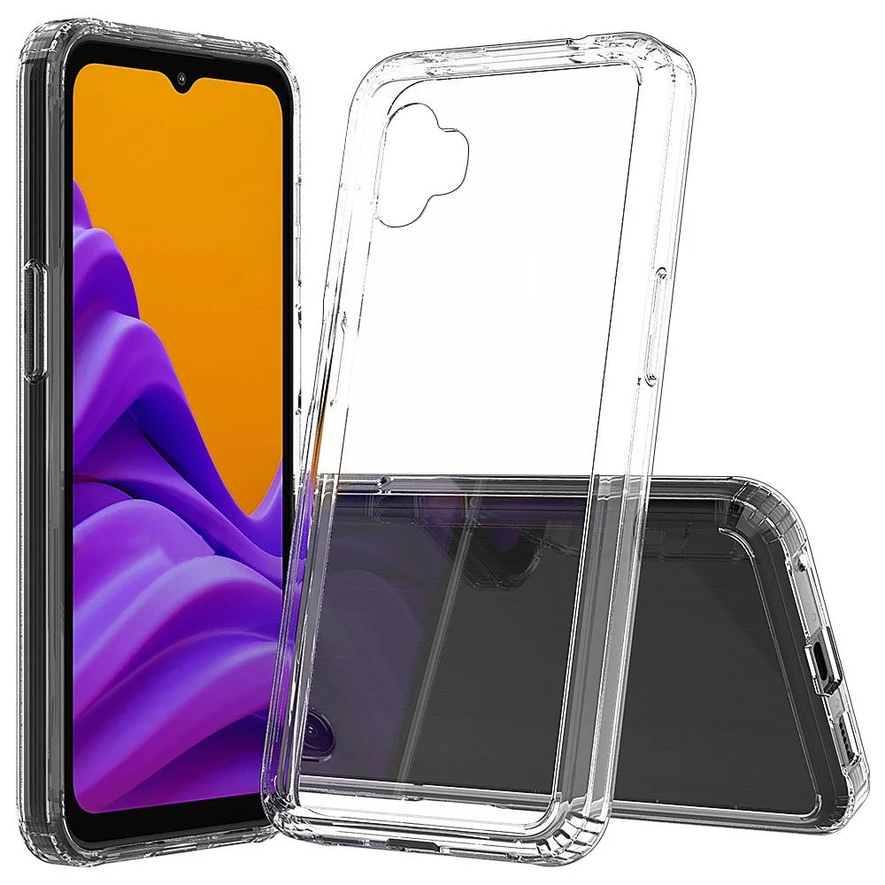 Crystal Clear Case for Samsung Galaxy Xcover Pro 2, Hard Acrylic + Soft TPU Scratch-resistant Shock Absorption Cover - 1