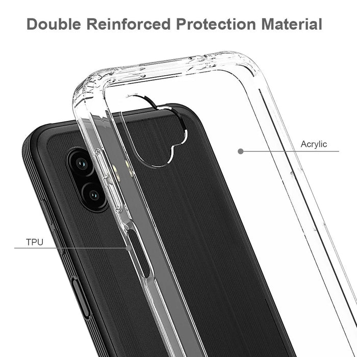 Crystal Clear Case for Samsung Galaxy Xcover Pro 2, Hard Acrylic + Soft TPU Scratch-resistant Shock Absorption Cover - 2
