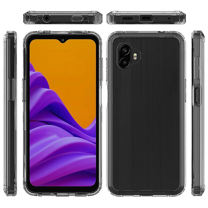 Crystal Clear Case for Samsung Galaxy Xcover Pro 2, Hard Acrylic + Soft TPU Scratch-resistant Shock Absorption Cover - 6