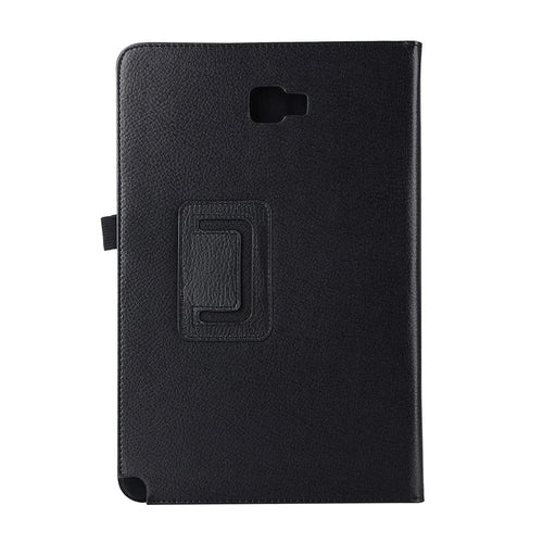 For Samsung Galaxy Tab A 10.1 (2016) with S Pen P580 / P585 Litchi Texture Smart Leather Stand Case - Black - 1