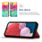 For Samsung Galaxy A13 4G Leather Case 3D Pattern Printing Wallet Stand Mobile Cover with Strap - Never Stop Dreaming - 5
