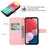 For Samsung Galaxy A13 4G Leather Case 3D Pattern Printing Wallet Stand Mobile Cover with Strap - Never Stop Dreaming - 6