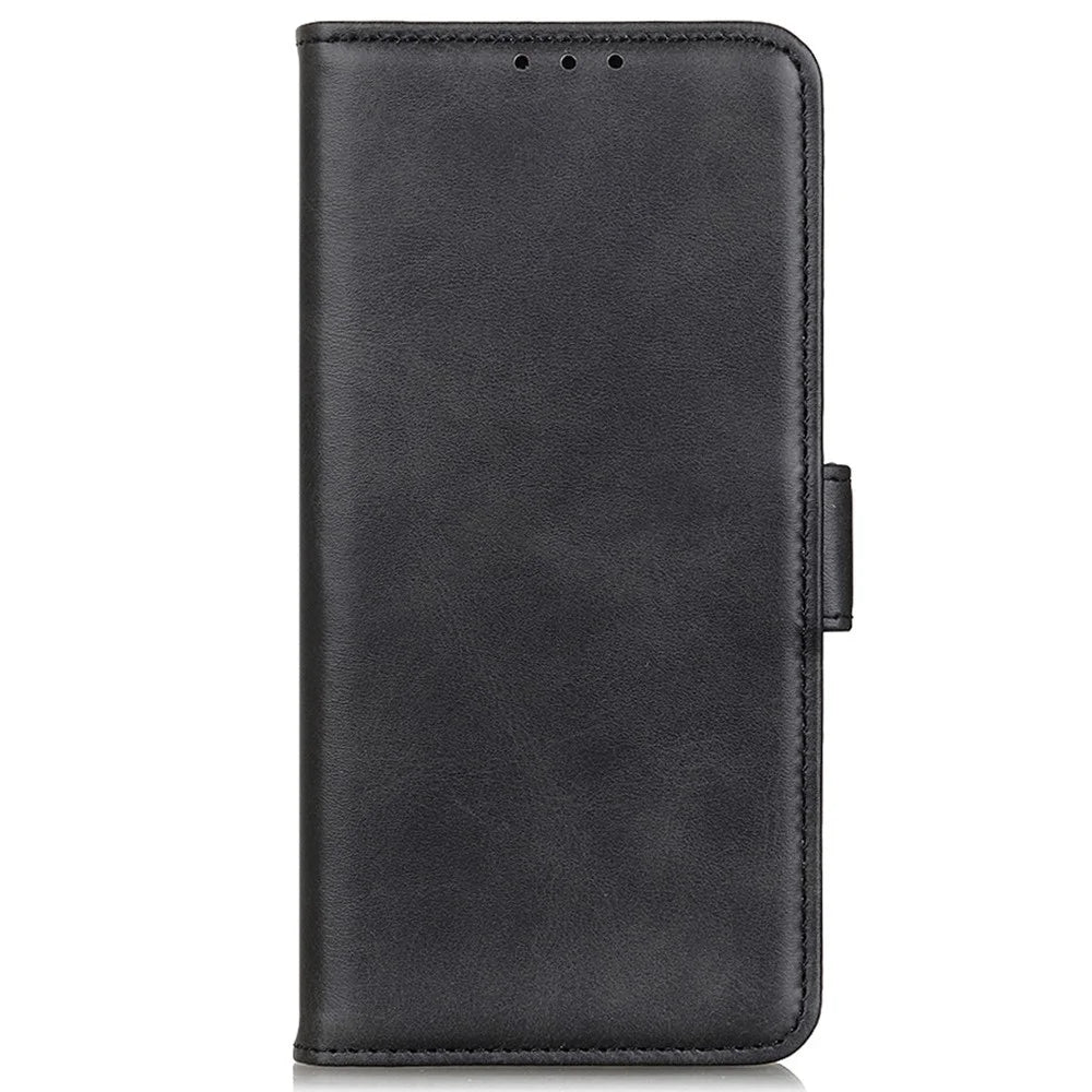 For Samsung Galaxy Xcover 6 Pro PU Leather Flip Wallet Case Inner TPU Full Protection Anti-Drop Stand Feature Folio Cover - Black - 5