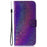 For Samsung Galaxy A53 5G Solid Color Phone Case Stand Dazzling Flower Pattern Phone Cover PU Leather + TPU Protective Shell - Purple - 6