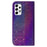 For Samsung Galaxy A53 5G Solid Color Phone Case Stand Dazzling Flower Pattern Phone Cover PU Leather + TPU Protective Shell - Purple - 7