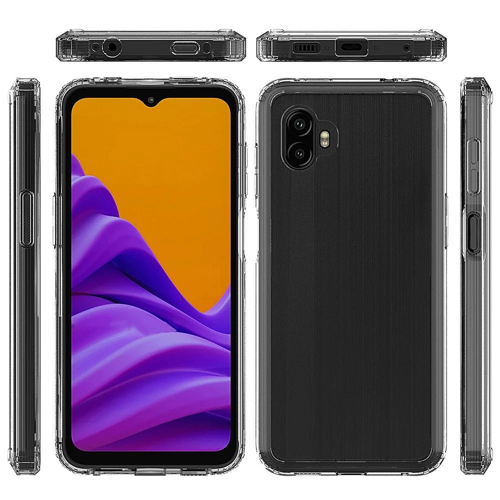 For Samsung Galaxy Xcover 6 Pro Transparent Slim Phone Cover Hard Acrylic Back + Soft TPU High Impact Case - 6