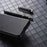 For Samsung Galaxy Z Fold4 5G Scratch-resistant Texture PU Leather Coated PC Anti-fall Cell Phone Case - Black - 5