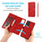 For Samsung Galaxy A33 5G Detachable 2-in-1 PU Leather Stand Wallet Phone Case with Wrist Strap - Red - 2