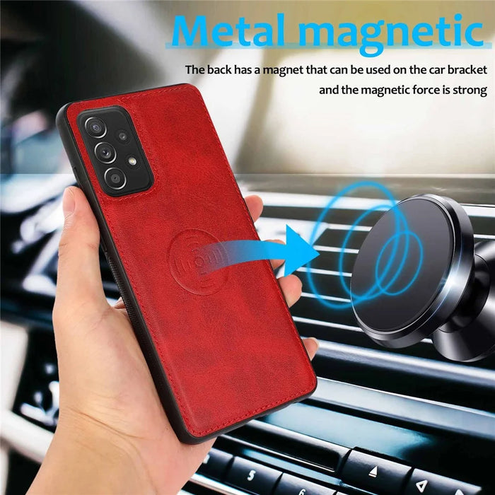 For Samsung Galaxy A33 5G Detachable 2-in-1 PU Leather Stand Wallet Phone Case with Wrist Strap - Red - 4