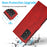 For Samsung Galaxy A33 5G Detachable 2-in-1 PU Leather Stand Wallet Phone Case with Wrist Strap - Red - 6