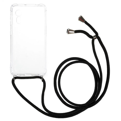 Reinforced Corner TPU Case for Samsung Galaxy Xcover 5, Anti-drop Transparent Phone Cover with Lanyard - 1