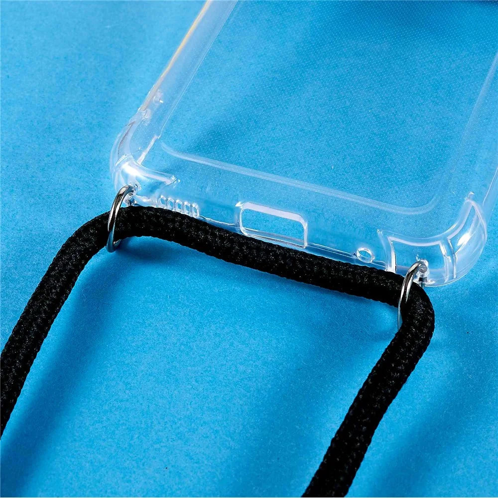 Reinforced Corner TPU Case for Samsung Galaxy Xcover 5, Anti-drop Transparent Phone Cover with Lanyard - 3