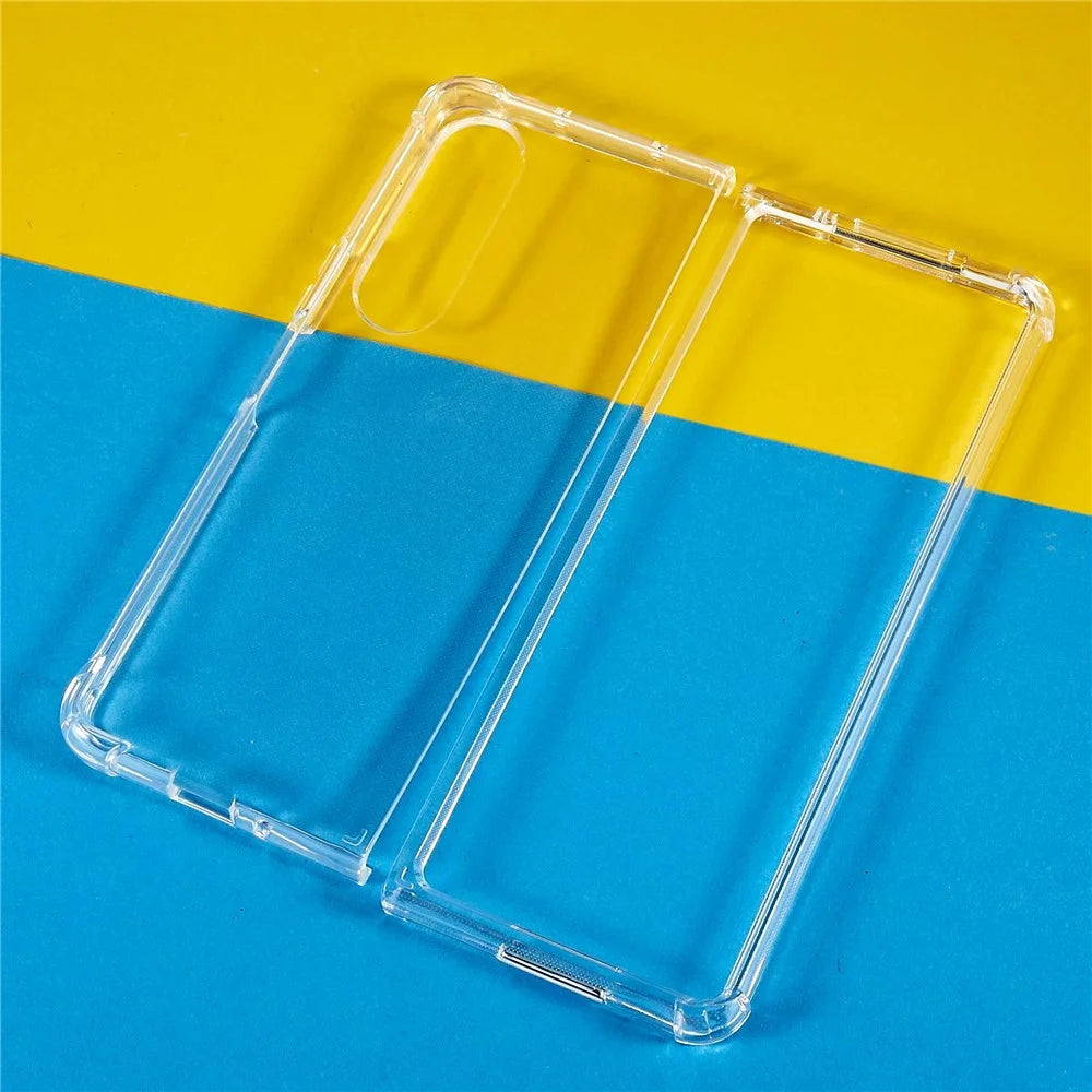 For Samsung Galaxy Z Fold3 5G Wear-Resistant Anti-Scratch Transparent Mobile Phone Cover Case - 3