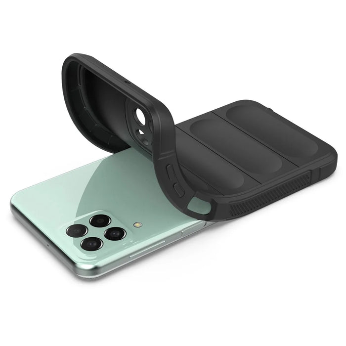For Samsung Galaxy M33 5G (Global Version) Rugged Soft TPU Back Cover Anti-fall Mobile Phone Case - Black - 3