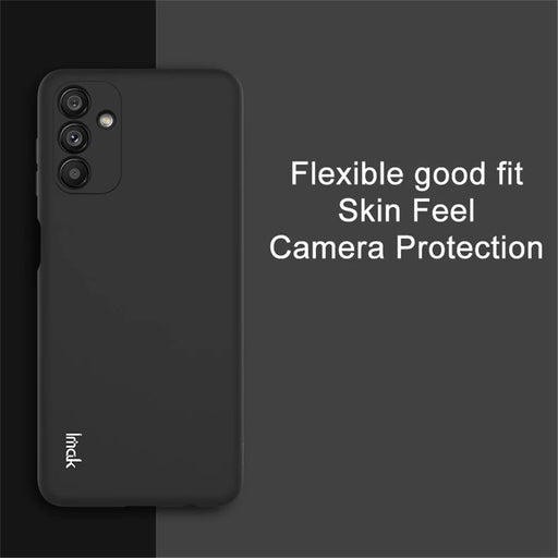IMAK UC-2 Series for Samsung Galaxy A13 5G / A04s 4G (164.7mm) Phone Cover Solid Color Skin-touch Phone TPU Case Shell - Black - 2