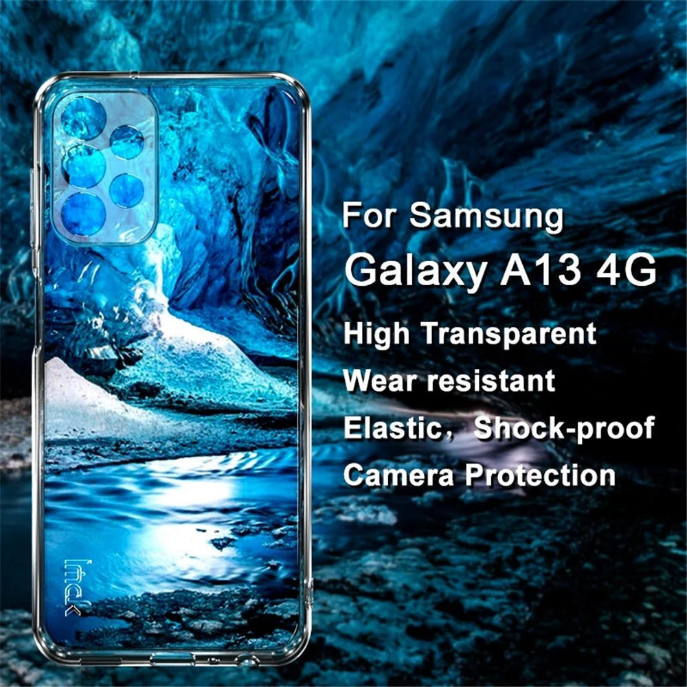 IMAK UX-5 Series for Samsung Galaxy A13 4G Anti-drop Shockproof Case Soft TPU Clear Phone Back Cover with Camera Protection - 2