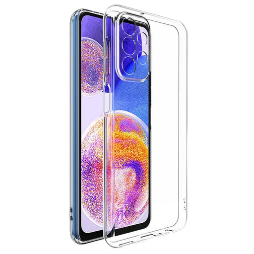 IMAK UX-5 Series for Samsung Galaxy A23 5G (Global Version) / 4G, Anti-wear Protective Soft TPU Phone Case Back Cover with Camera Protection - Transparent - 1