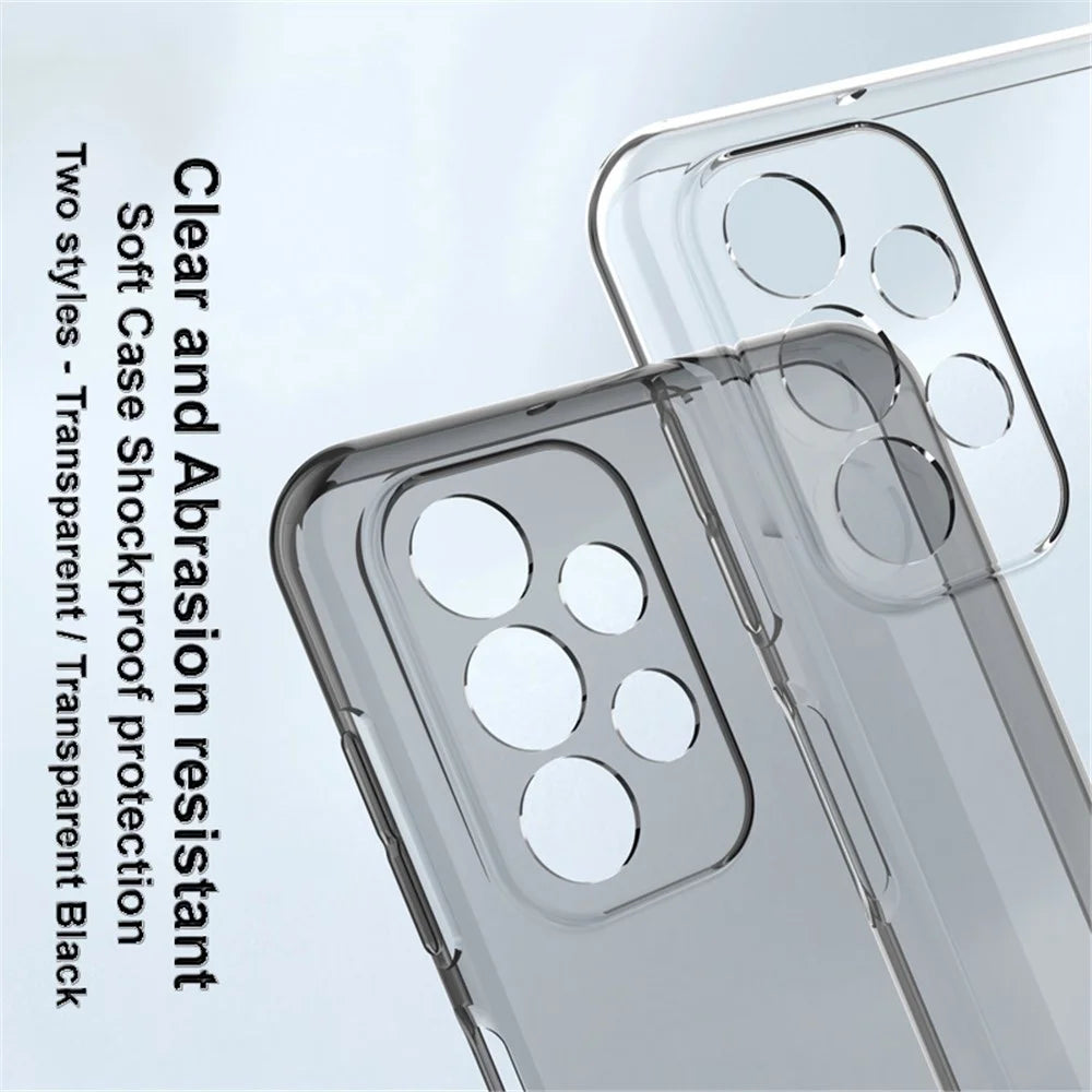 IMAK UX-5 Series for Samsung Galaxy A23 5G (Global Version) / 4G, Anti-wear Protective Soft TPU Phone Case Back Cover with Camera Protection - Transparent - 3