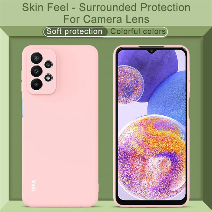 IMAK UC-2 Series for Samsung Galaxy A23 5G (Global Version) / 4G Skin-touch Solid Color Durable TPU Phone Case Protective Shell - Black - 4
