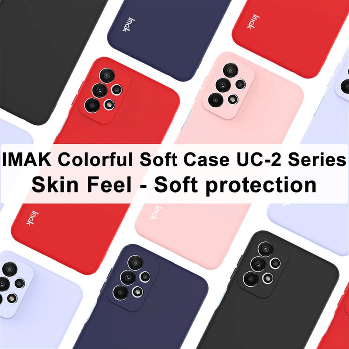 IMAK UC-2 Series for Samsung Galaxy A23 5G (Global Version) / 4G Skin-touch Solid Color Durable TPU Phone Case Protective Shell - Black - 5