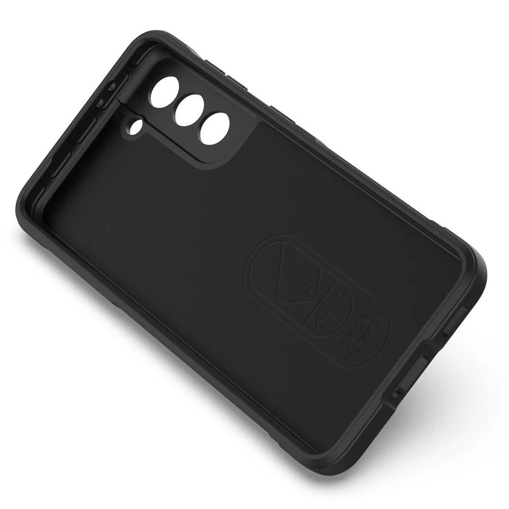 For Samsung Galaxy S21 5G Rugged Soft TPU Back Cover Shockproof Anti-wear Phone Shell Case - Black - 2