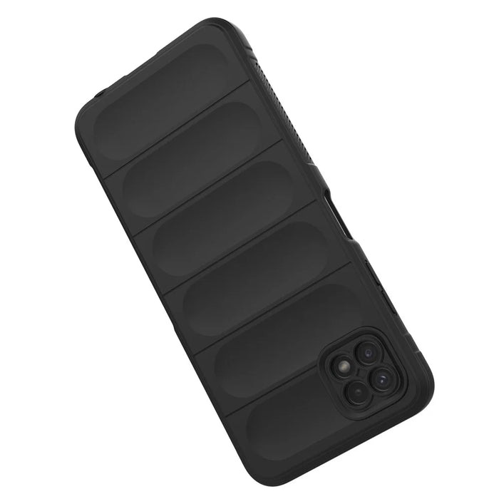 Rugged Shockproof Phone Case for Samsung Galaxy A22 5G (EU Version), Soft TPU Anti-fall Protective Cover - Black - 4