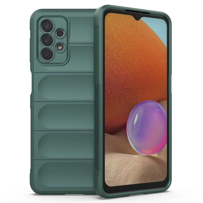 For Samsung Galaxy A32 5G/M32 5G Anti-drop Protective Phone Case Rugged Soft TPU Back Cover - Green - 1