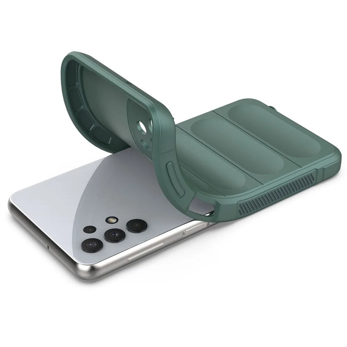 For Samsung Galaxy A32 5G/M32 5G Anti-drop Protective Phone Case Rugged Soft TPU Back Cover - Green - 3
