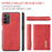 DG.MING M1 Series for Samsung Galaxy A23 5G (Global Version) / 4G Detachable 2-in-1 Wallet Style Wear-resistant Support Wireless Charging Cell Phone Case - Red - 4
