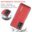 DG.MING M1 Series for Samsung Galaxy A23 5G (Global Version) / 4G Detachable 2-in-1 Wallet Style Wear-resistant Support Wireless Charging Cell Phone Case - Red - 5