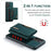 DG.MING M2 Series for Samsung Galaxy A23 5G (Global Version) / 4G Anti-scratch Anti-drop Wallet Style Magnetic 2-in-1 Phone Case Support Wireless Charging Shell - Green - 4