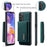 DG.MING M2 Series for Samsung Galaxy A23 5G (Global Version) / 4G Anti-scratch Anti-drop Wallet Style Magnetic 2-in-1 Phone Case Support Wireless Charging Shell - Green - 7