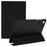 For Samsung Galaxy Tab A8 10.5 (2021) / (2022) Tri-fold Stand Inner Honeycomb Design Shockproof Leather Tablet Case Auto Wake / Sleep Cover - Black - 1