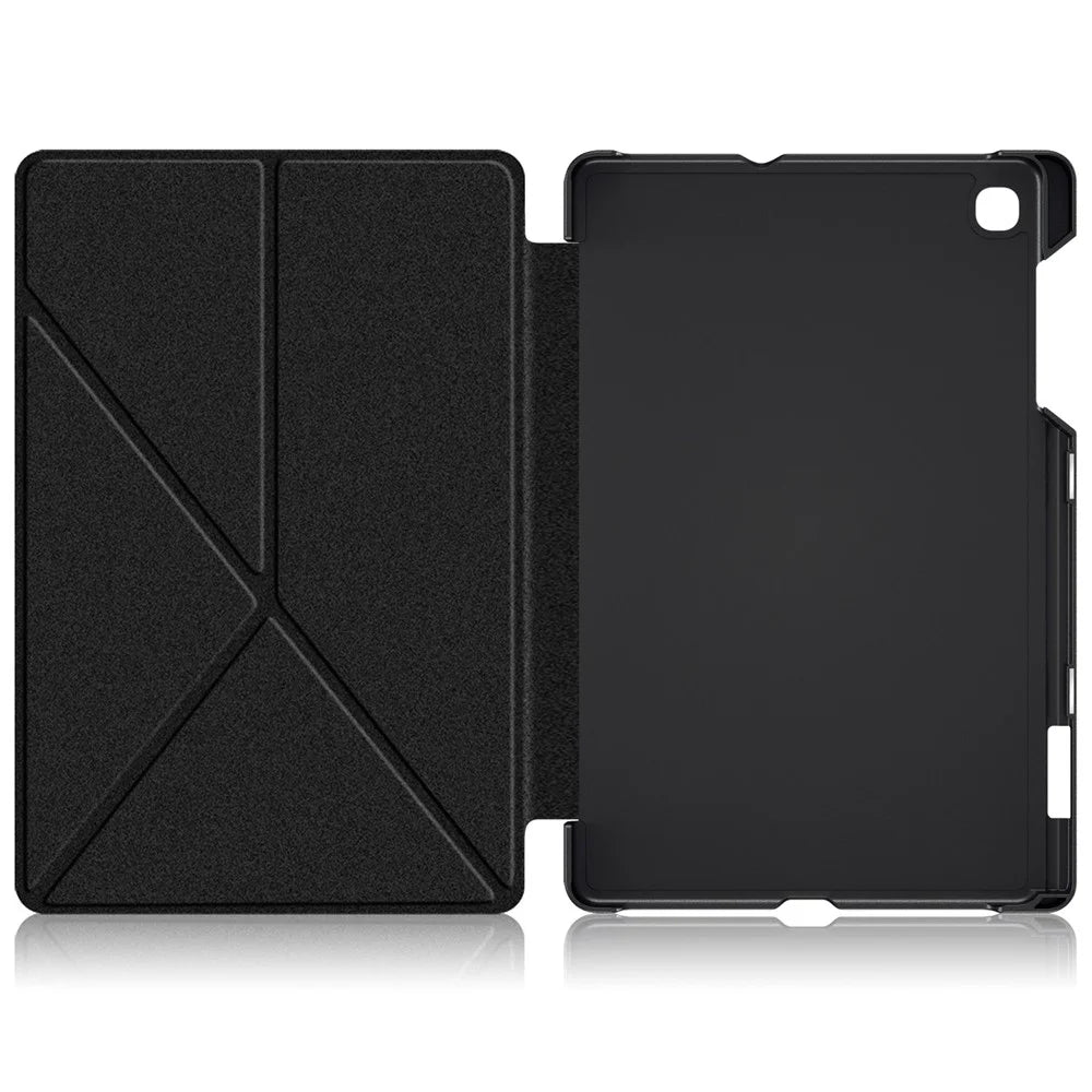 For Samsung Galaxy Tab S6 Lite (2020) P615 P610 / (2022) P613 P619 / (2024) Origami Stand Leather Tablet Case - Black - 4
