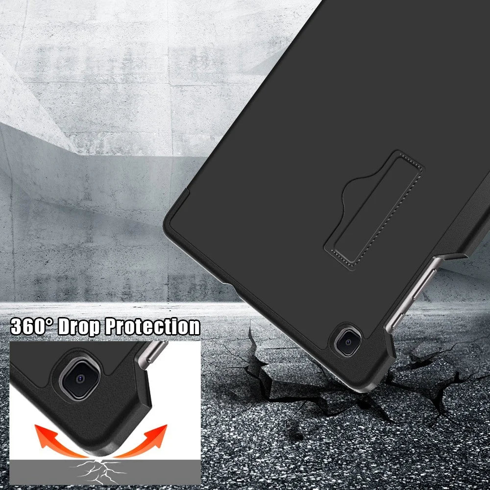 For Samsung Galaxy Tab S6 Lite (2020) P615 P610 / (2022) P613 P619 / (2024) Origami Stand Leather Tablet Case - Black - 7
