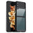 TPU+Acrylic Hybrid Cases, for Samsung Galaxy Z Flip4 5G Shockproof Mobile Phone Protective Case Cover - Black - 1