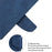 For Samsung Galaxy S22+ 5G Solid Color Drop-proof Phone Case Full Coverage PU Leather Wallet Stand Cover - Blue - 5