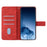 For Samsung Galaxy A13 4G Mandala Flower Imprinted Shockproof Phone Case PU Leather Stand Wallet Phone Shell - Red - 2