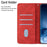 For Samsung Galaxy A13 4G Mandala Flower Imprinted Shockproof Phone Case PU Leather Stand Wallet Phone Shell - Red - 5