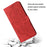For Samsung Galaxy A13 4G Mandala Flower Imprinted Shockproof Phone Case PU Leather Stand Wallet Phone Shell - Red - 7