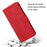 For Samsung Galaxy A23 5G (Global Version) / 4G Solid Color Shockproof Leather Phone Case Viewing Stand Anti-scratch Full Protection Phone Cover - Red - 4