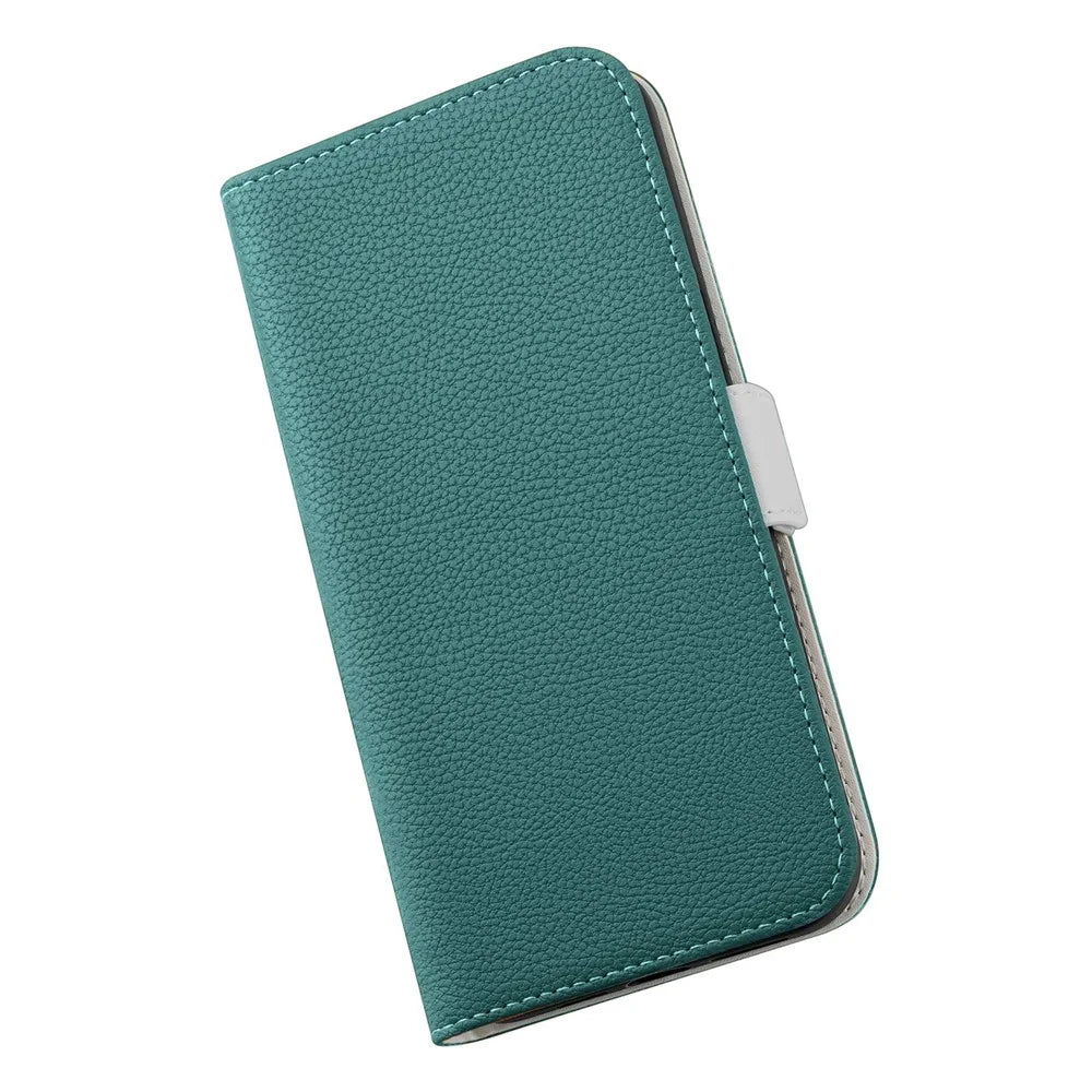 For Samsung Galaxy A13 4G / 5G / A04s 4G (164.7mm) Candy Color Litchi Texture Shockproof Leather Case Anti-scratch Wallet Stand Phone Cover - Green - 6