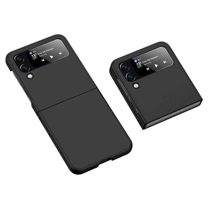 For Samsung Galaxy Z Flip4 5G Skin-touch Feeling Hard PC Anti-scratch Stylish Mobile Phone Case Cover - Black - 1