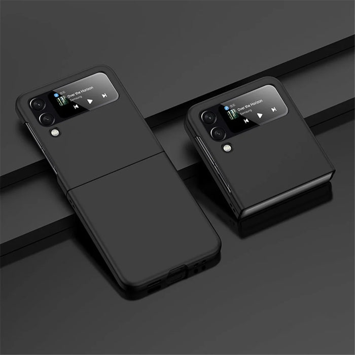 For Samsung Galaxy Z Flip4 5G Skin-touch Feeling Hard PC Anti-scratch Stylish Mobile Phone Case Cover - Black - 2