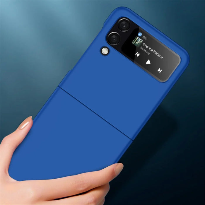 For Samsung Galaxy Z Flip4 5G Skin-touch Feeling Hard PC Anti-scratch Stylish Mobile Phone Case Cover - Black - 6