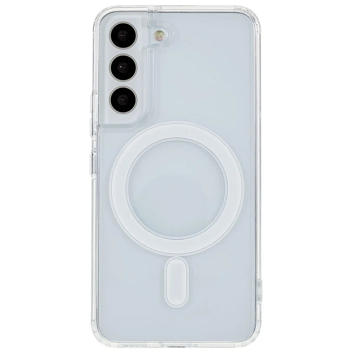 For Samsung Galaxy S22+ 5G Hard Acrylic Soft TPU Scratch-Proof Phone Case Clear Magnetic Cover - 2